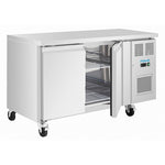 Polar U-Series Double Door Slimline Counter Fridge - UA105