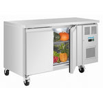 Polar U-Series Double Door Slimline Counter Fridge - UA105