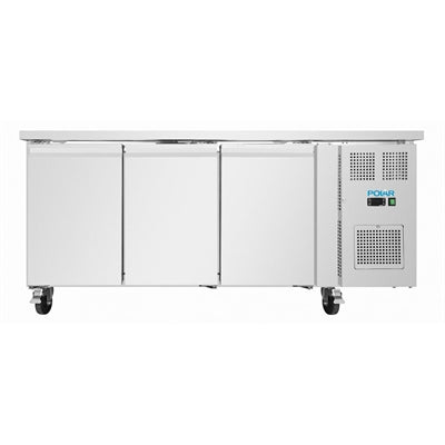 Polar U-Series Triple Door Slimline Counter Fridge 231Ltr - UA106