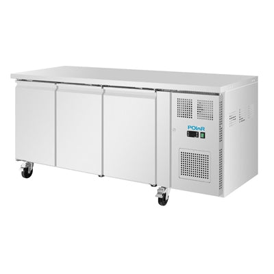 Polar U-Series Triple Door Slimline Counter Fridge 231Ltr - UA106