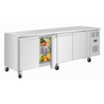 Polar U-Series Four Door Slimline Counter Fridge - UA107