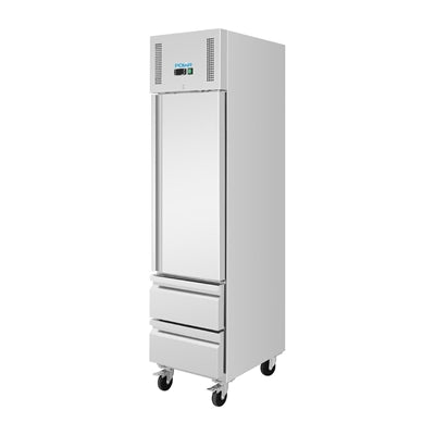 Polar U-Series Single Door & 2 Drawer Slimline GN Cabinet Fridge 292Ltr - UA112