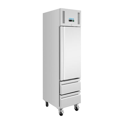 Polar U-Series Single Door & 2 Drawer Slimline GN Cabinet Fridge 292Ltr - UA112