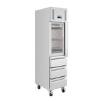 Polar U-Series Single Door & 3 Drawer Slimline GN Cabinet Fridge 292Ltr - UA113