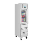 Polar U-Series Single Door & 3 Drawer Slimline GN Cabinet Fridge 292Ltr - UA113