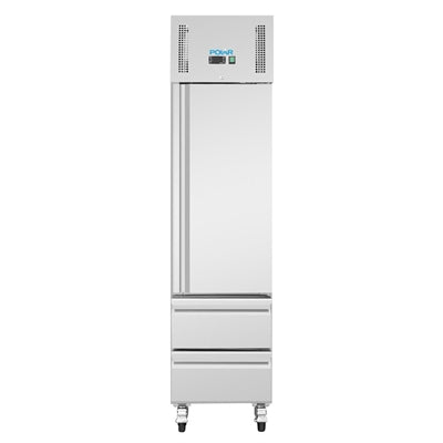 Polar G-Series Single Door and 2 Drawer Slimline GN Cabinet Freezer 180Ltr - UA116