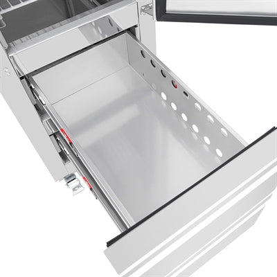 Polar G-Series Single Door and 2 Drawer Slimline GN Cabinet Freezer 180Ltr - UA116