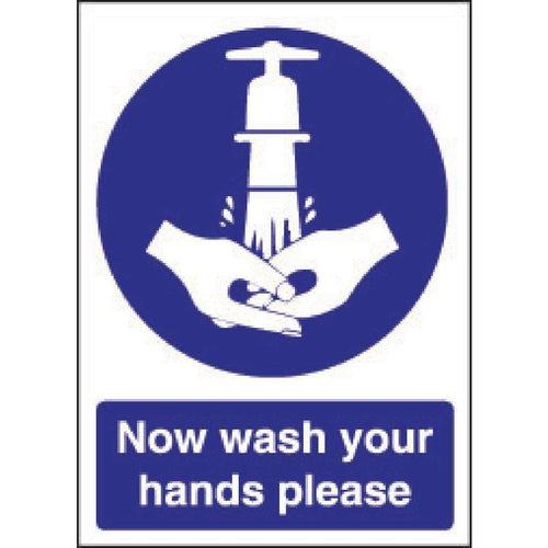 Vogue Now Wash Your Hands Sign W187