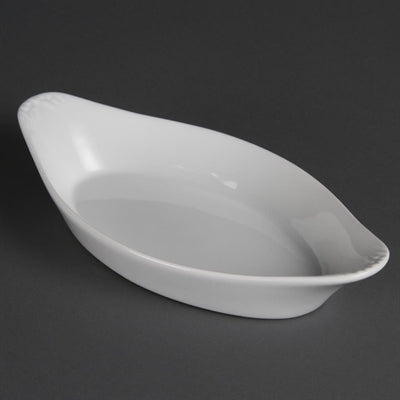 Olympia Whiteware Oval Eared Dishes 262mm (6 Pack) - W440