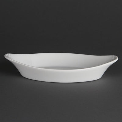 Olympia Whiteware Oval Eared Dishes 262mm (6 Pack) - W440
