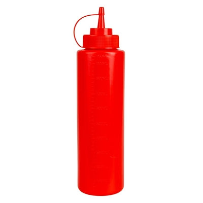 Vogue Red Squeeze Sauce Bottle 35oz - W833