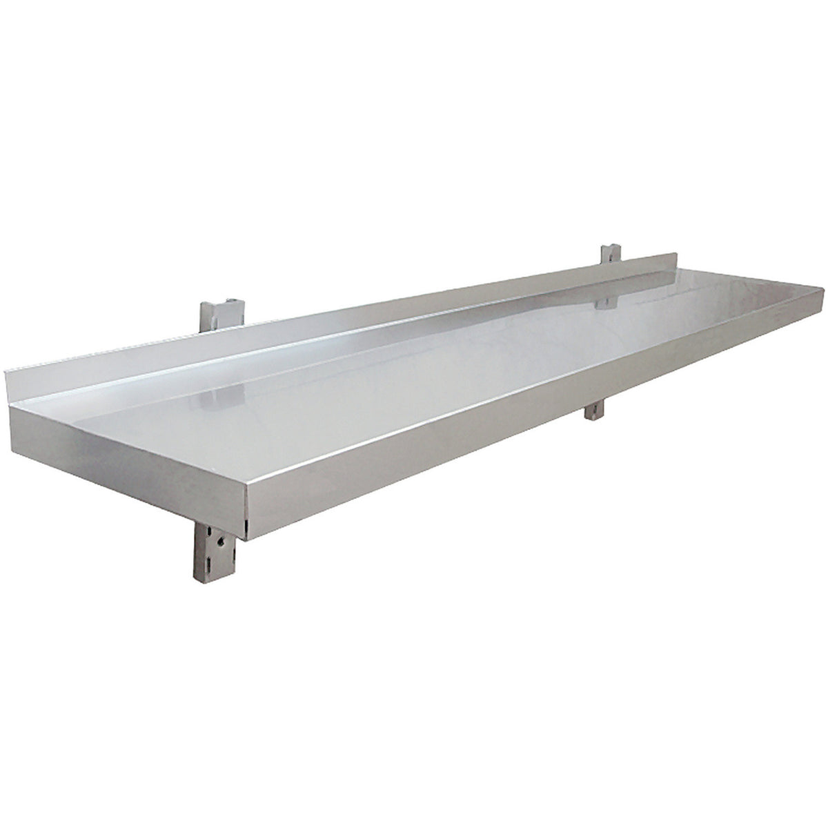 Height Adjustable Wall shelf 1 level 1200x300mm Stainless steel - THWBS1R123