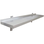 Height Adjustable Wall shelf 1 level 1200x300mm Stainless steel - THWBS1R123