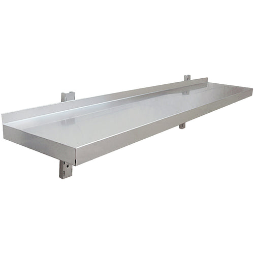 Height Adjustable Wall shelf 1 level 1200x300mm Stainless steel - THWBS1R123