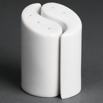 Olympia Whiteware Yin Yang Salt & Pepper Sets 95mm (12 Pack) - Y107